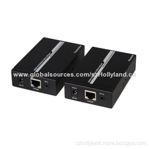 HDMI Extenders with Transmitter and Receiver, Wide-band IR, Sized 108 x 46 x 35 mm